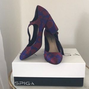 Via Spiga print heels